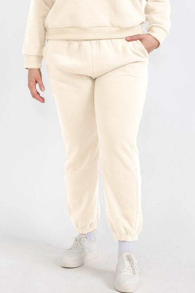 Plus Size Fleece Joggers