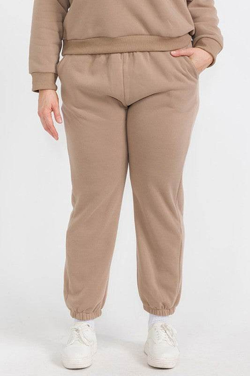 Plus Size Fleece Joggers
