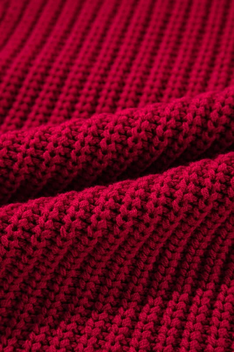 Off Shoulder Ribbed Knit Sweater