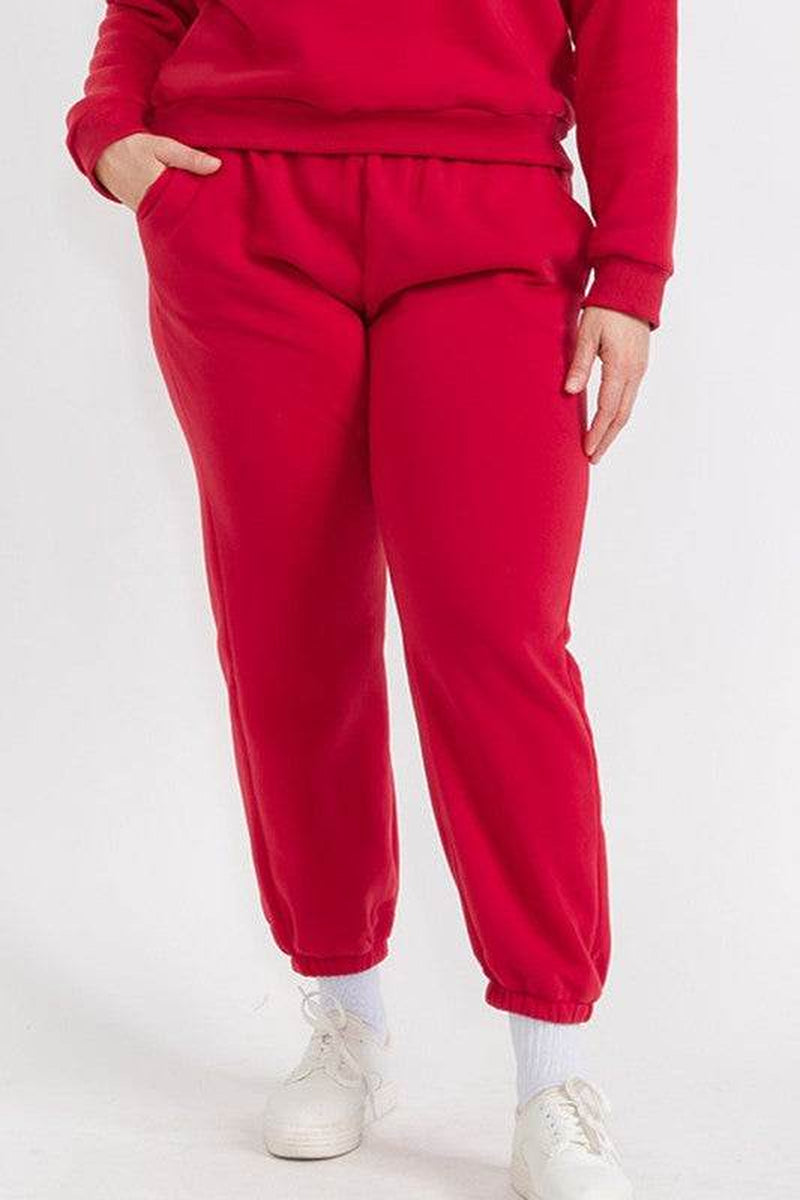 Plus Size Fleece Joggers