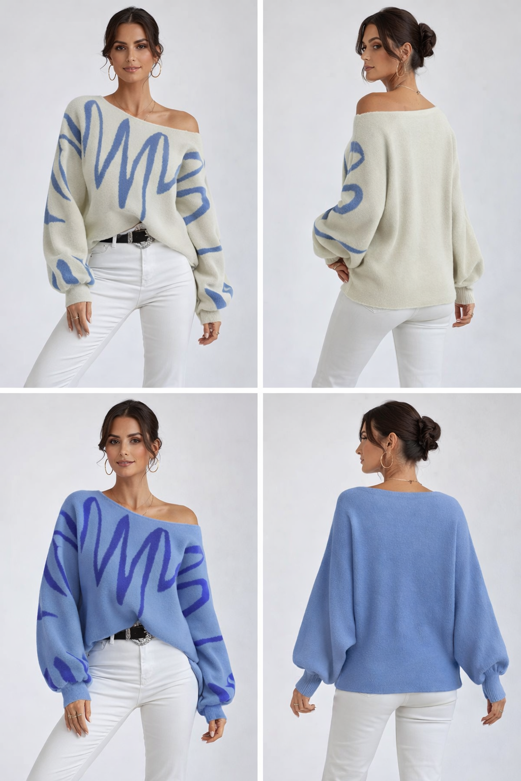 Oversized Balloon Sleeve Sweater