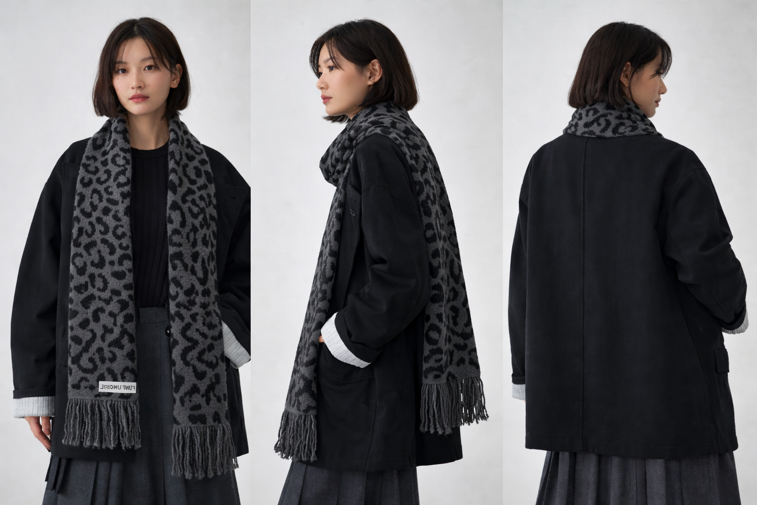 Korean Style Wool Knit Scarf