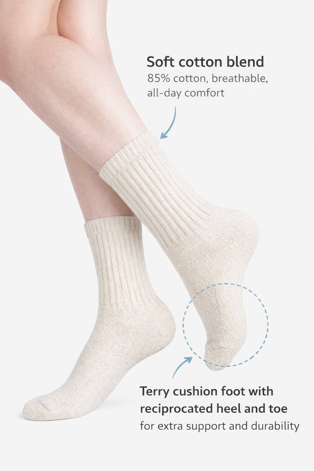 Cotton Crew Socks