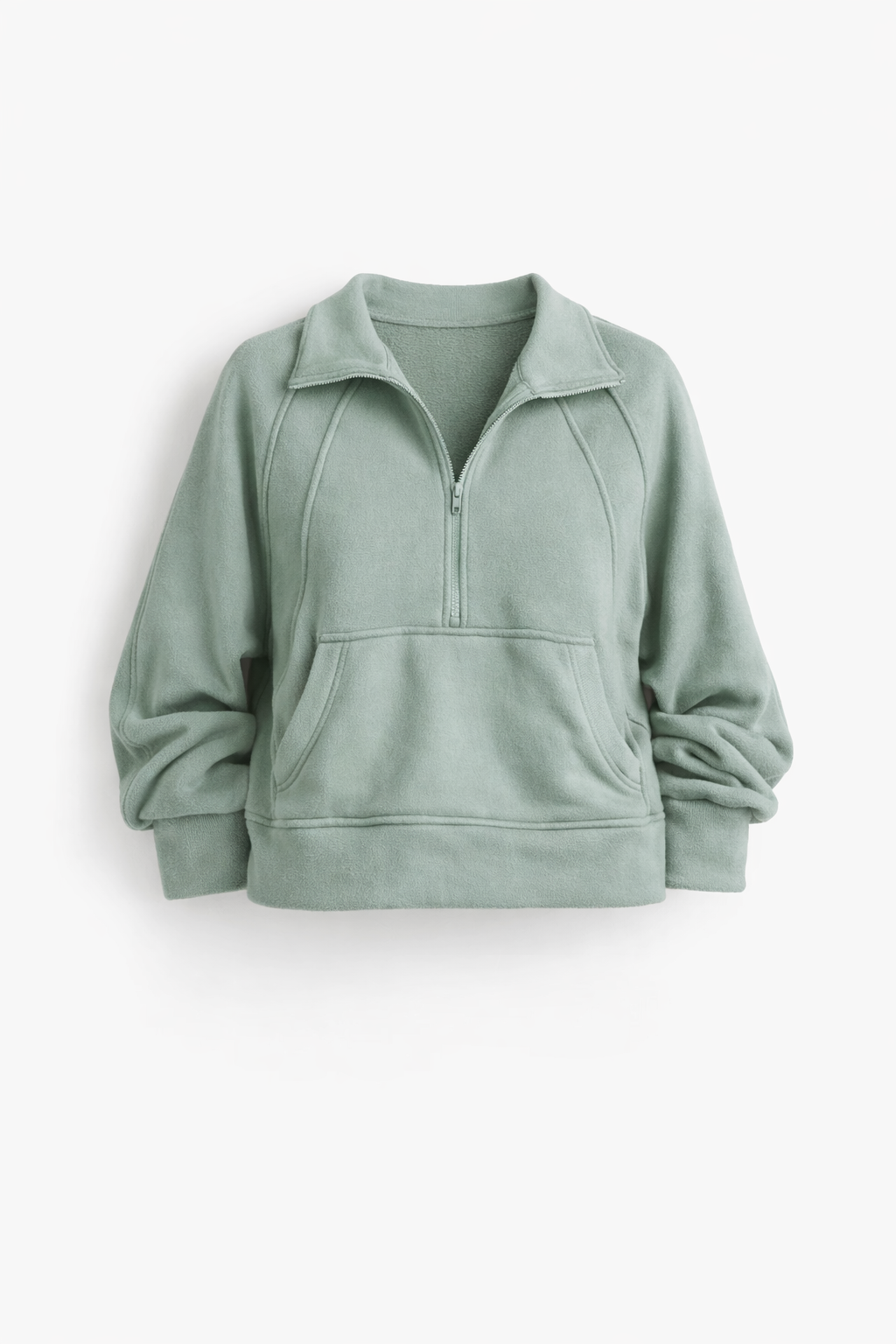 Half Zip Sweatshirt with Kangaroo Pocket
