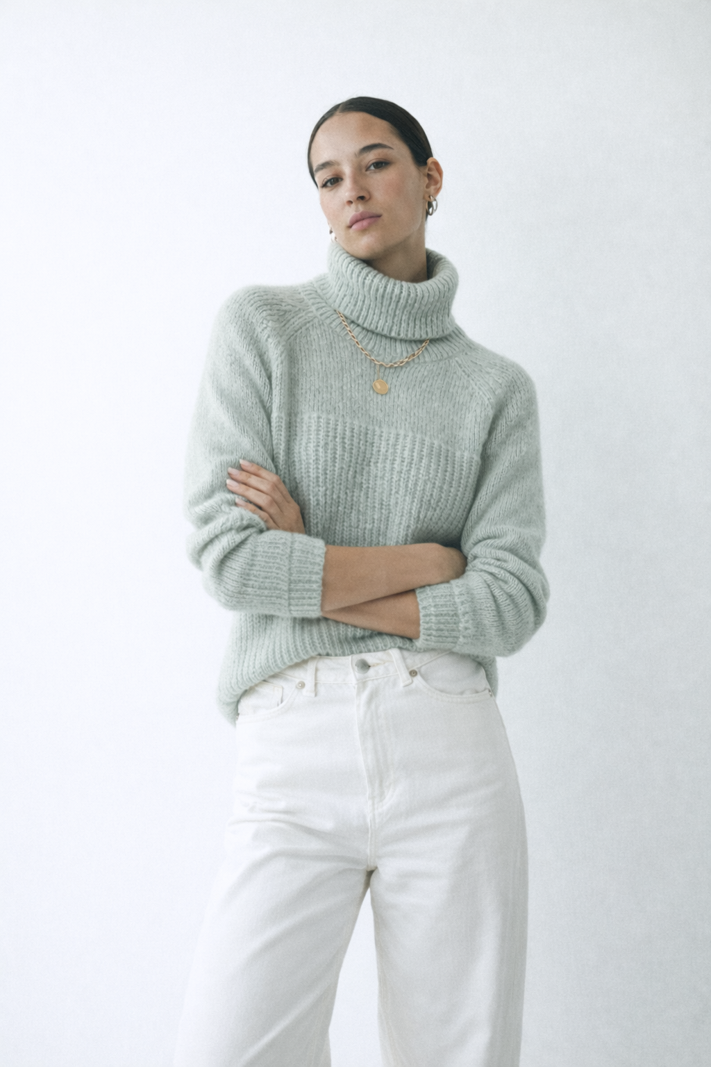 Knit Turtleneck Sweater