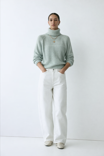 Knit Turtleneck Sweater