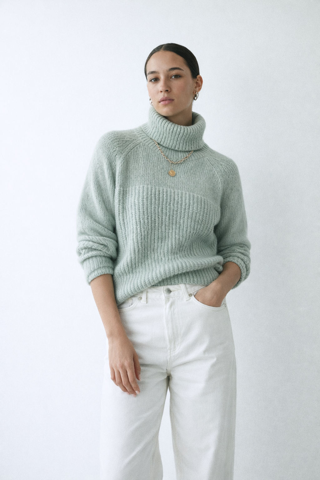 Knit Turtleneck Sweater
