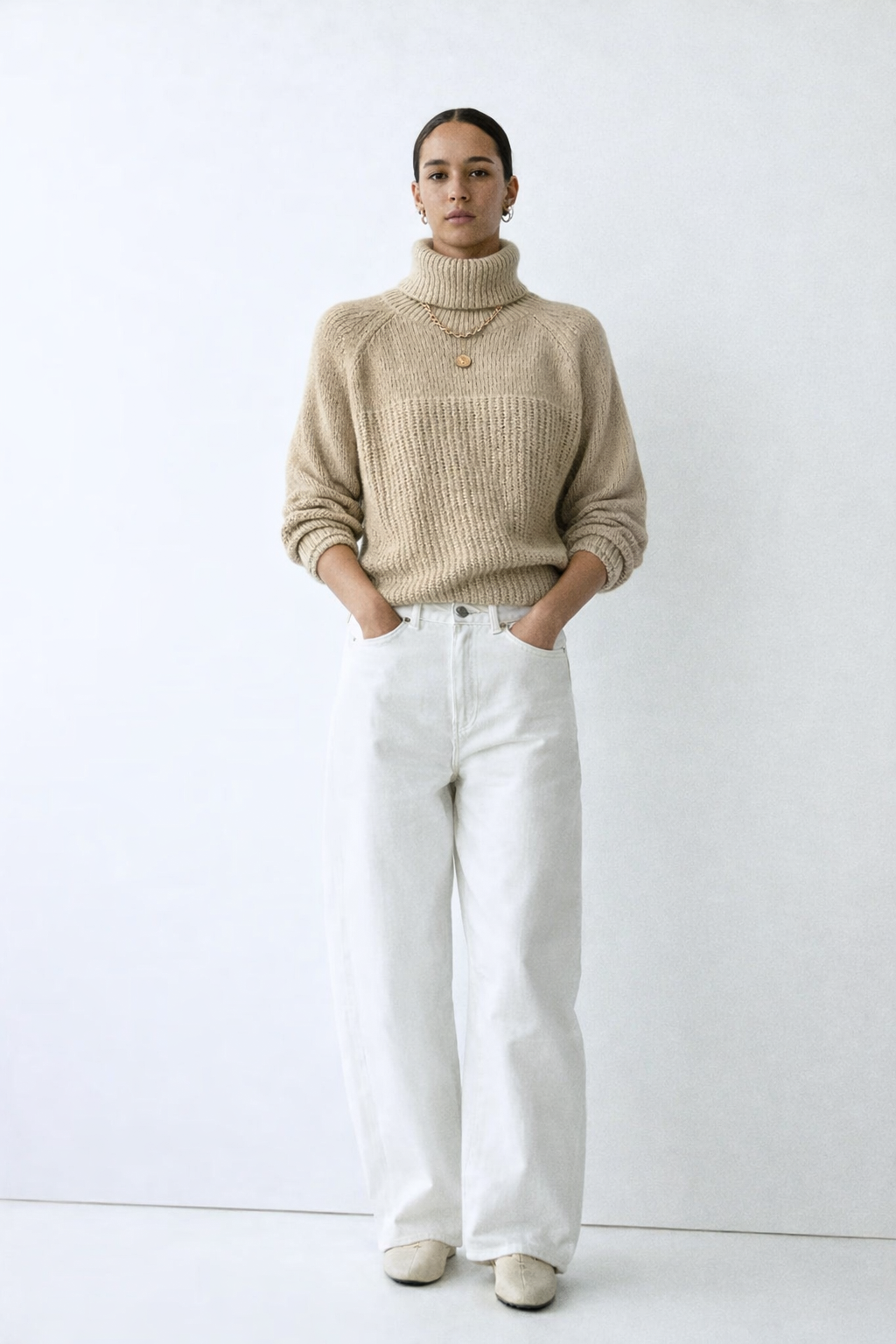 Knit Turtleneck Sweater