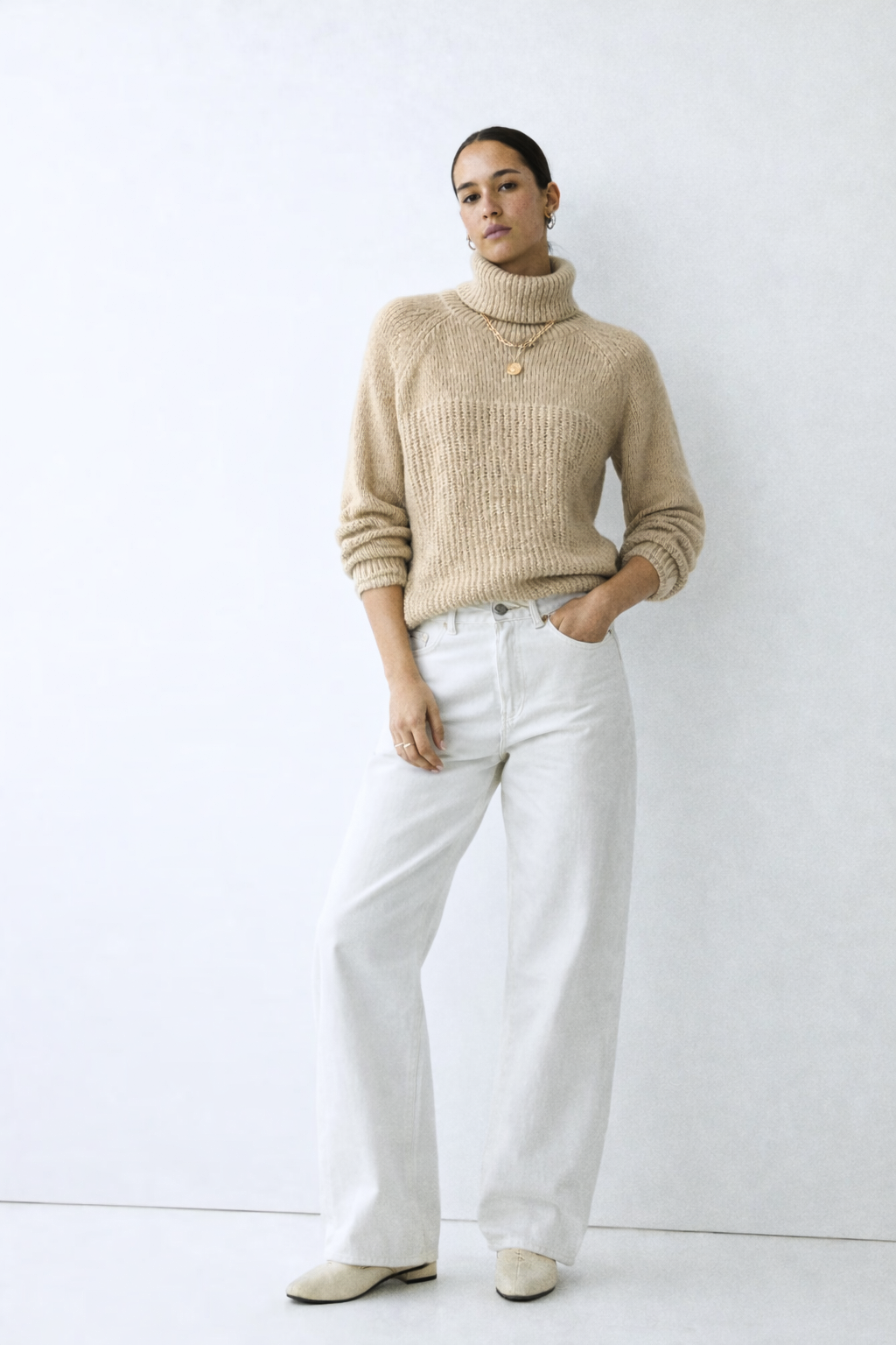 Knit Turtleneck Sweater