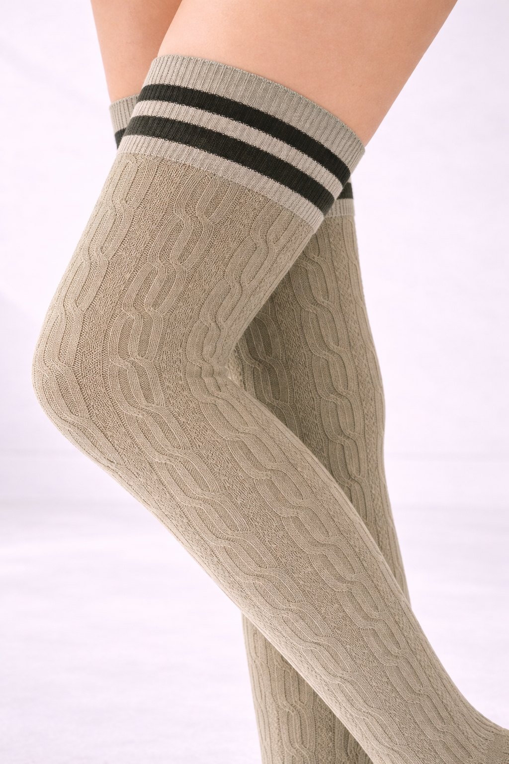 Thigh High Knit Socks