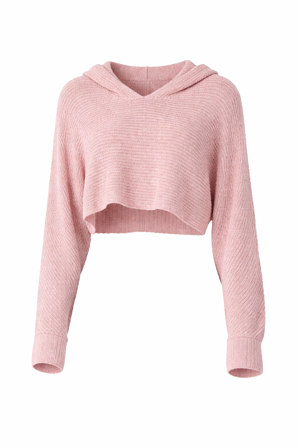 Long Sleeve Cropped Sweater Hoodie