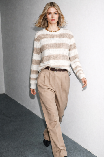 Striped Knit Sweater