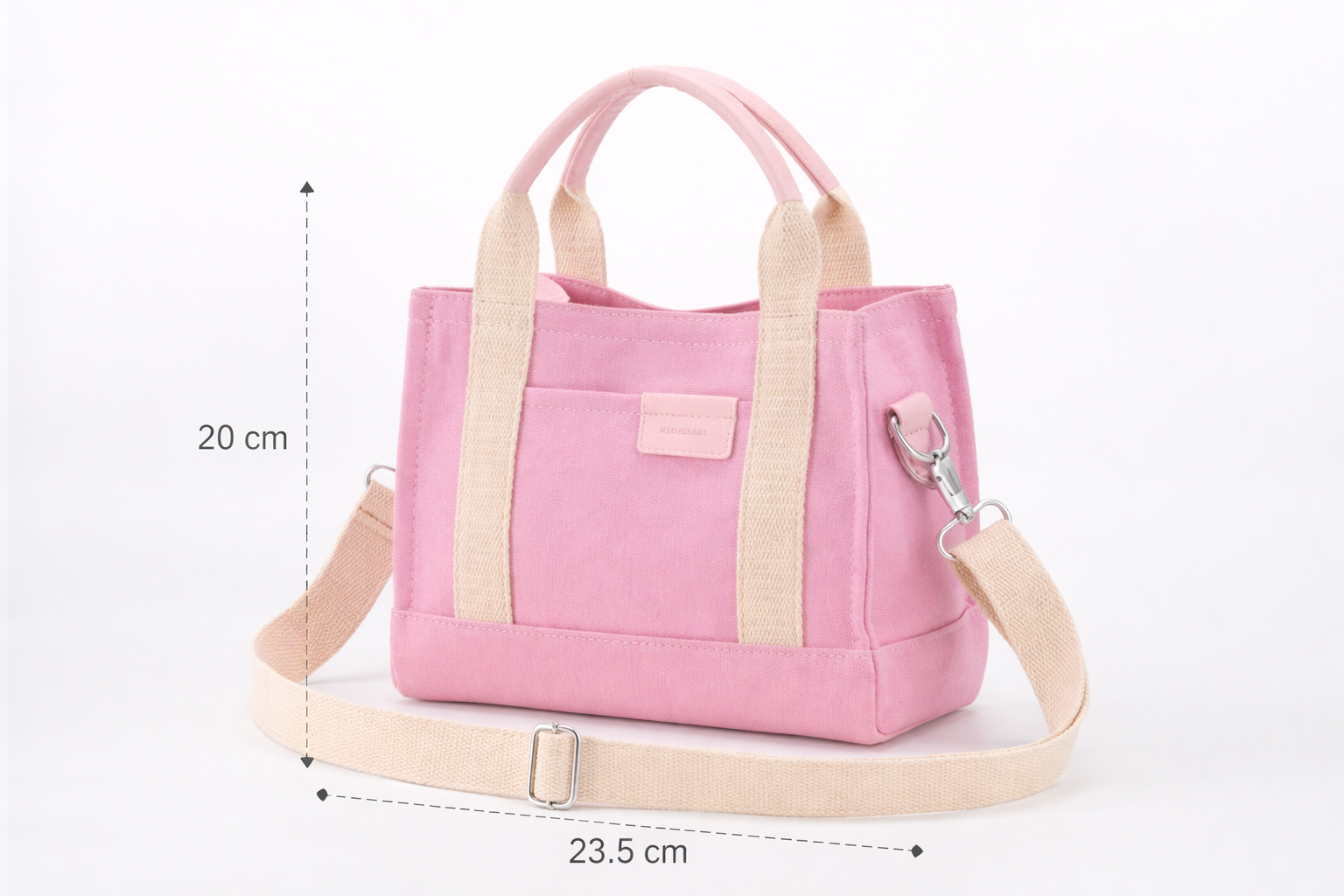 Pink Canvas Tote Bag