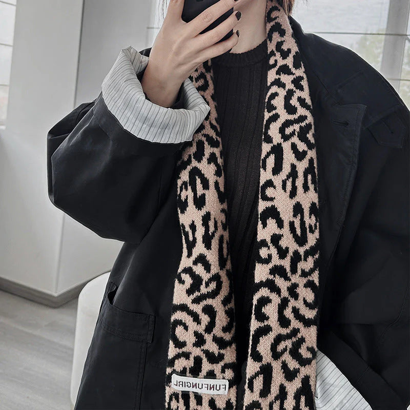 Korean Style Wool Knit Scarf