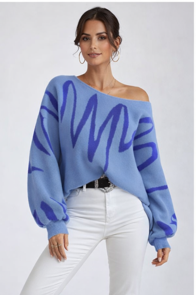 Oversized Balloon Sleeve Sweater