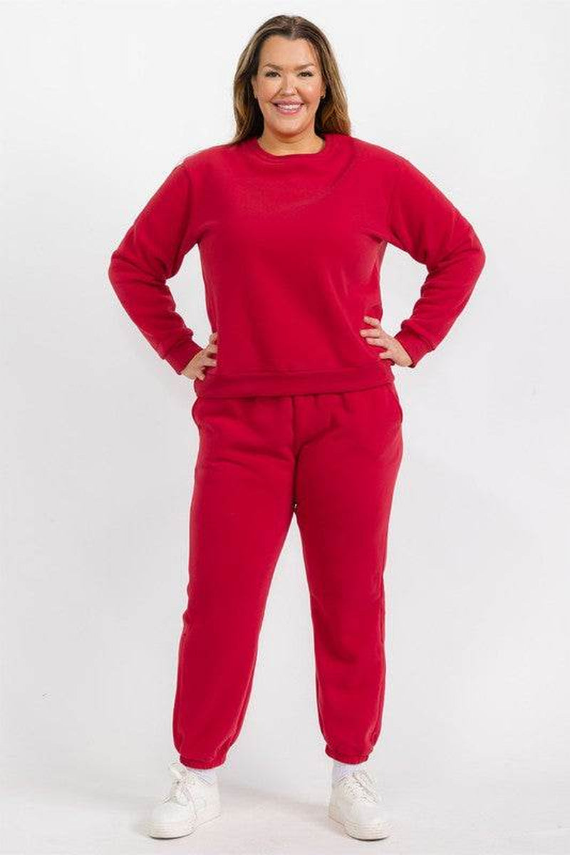 Plus Size Fleece Joggers