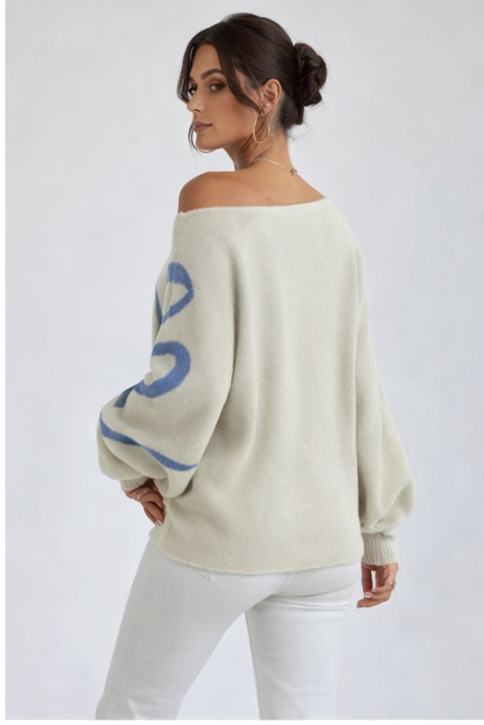 Oversized Balloon Sleeve Sweater