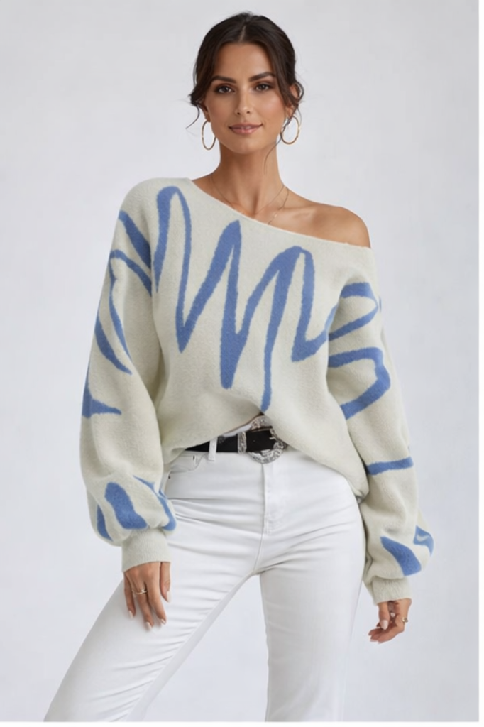 Oversized Balloon Sleeve Sweater