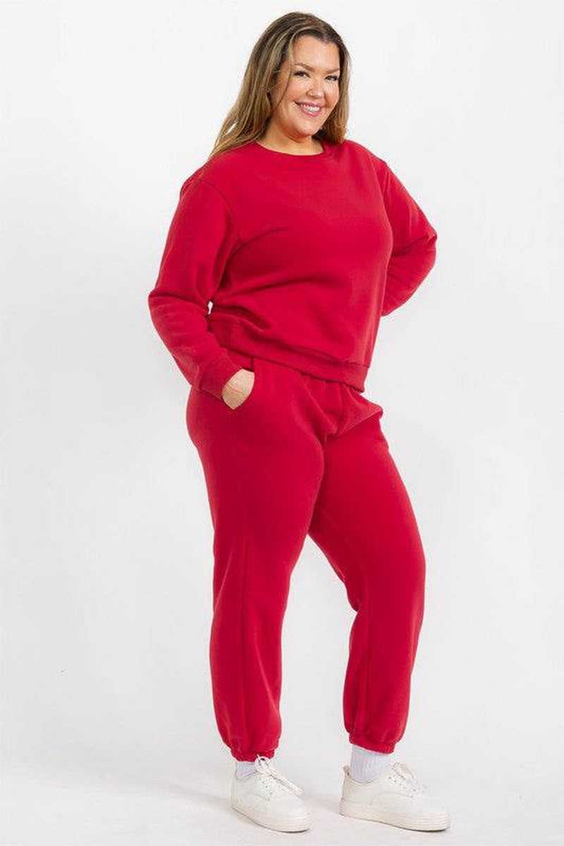 Plus Size Fleece Joggers