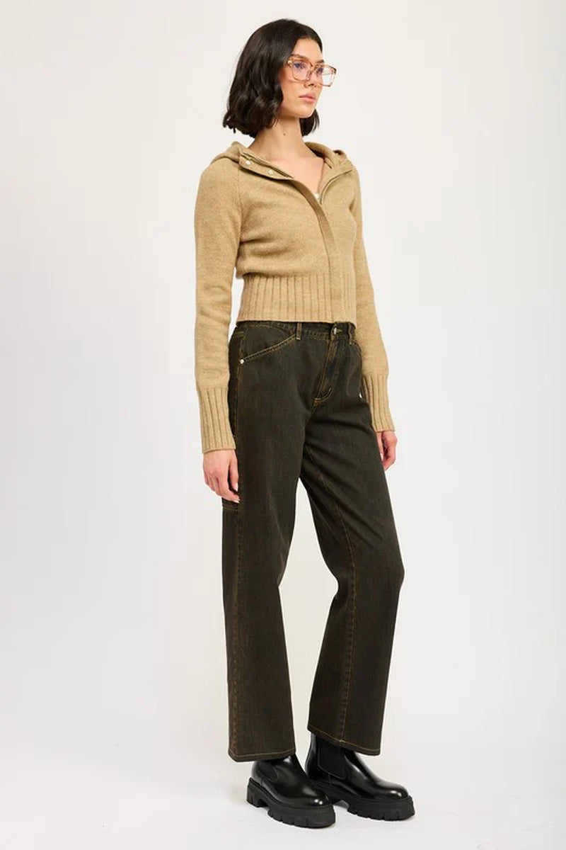 Women’s Cropped Zip Up Hoodie