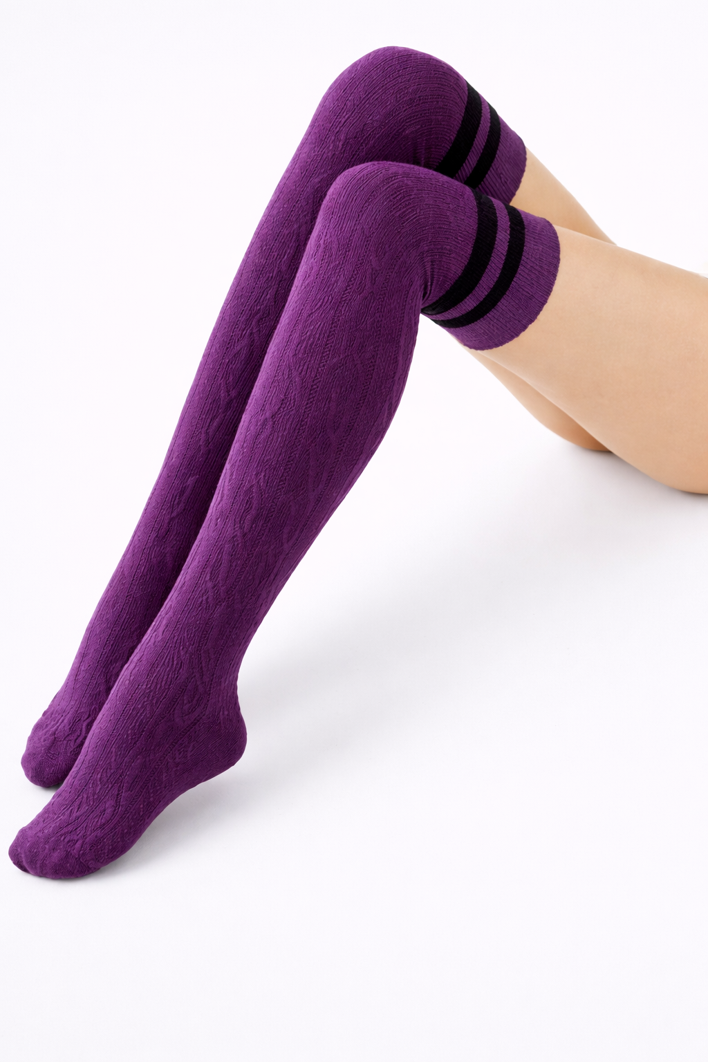 Thigh High Knit Socks